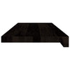 Askelmat 12 kpl ruskeanmusta 70x25x2 cm täysi tammi