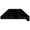 Askelmat 12 kpl ruskeanmusta 90x25x2 cm täysi tammi