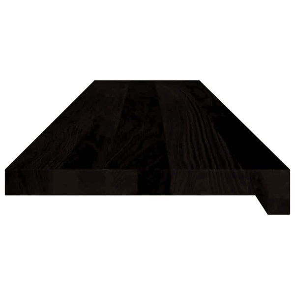 Askelmat 12 kpl ruskeanmusta 110x25x2 cm täysi tammi
