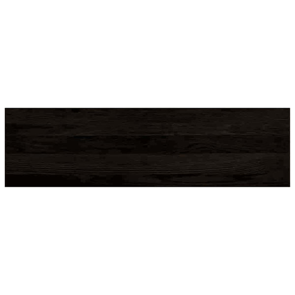 Askelmat 12 kpl ruskeanmusta 90x30x2 cm täysi tammi