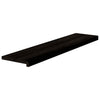Askelmat 12 kpl ruskeanmusta 110x30x2 cm täysi tammi
