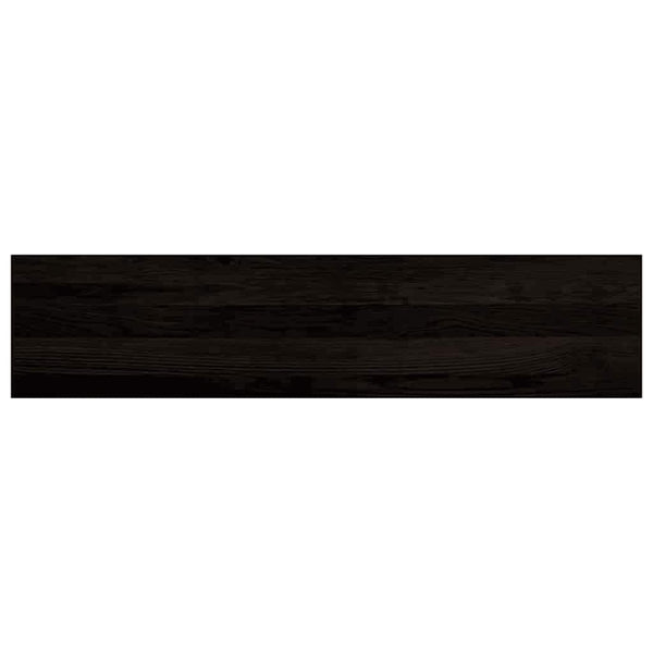 Askelmat 12 kpl ruskeanmusta 110x30x2 cm täysi tammi