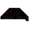 Askelmat 12 kpl ruskeanmusta 110x30x2 cm täysi tammi