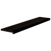 Askelmat 12 kpl ruskeanmusta 120x30x2 cm täysi tammi