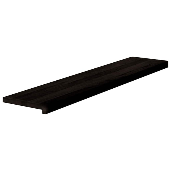 Askelmat 12 kpl ruskeanmusta 120x30x2 cm täysi tammi