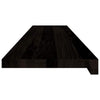 Askelmat 12 kpl ruskeanmusta 120x30x2 cm täysi tammi