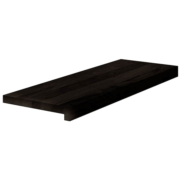 Askelmat 16 kpl ruskeanmusta 70x25x2 cm täysi tammi