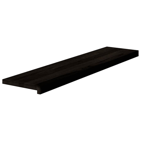 Askelmat 16 kpl ruskeanmusta 110x25x2 cm täysi tammi