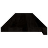 Askelmat 16 kpl ruskeanmusta 110x25x2 cm täysi tammi