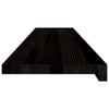 Askelmat 16 kpl ruskeanmusta 120x25x2 cm täysi tammi