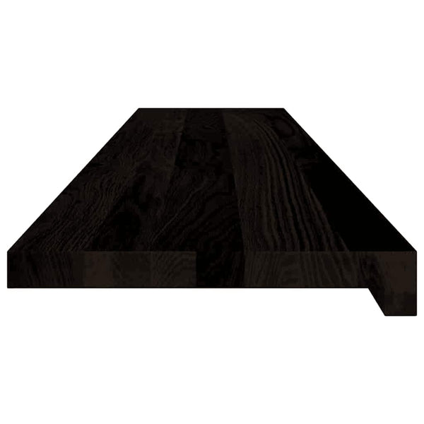Askelmat 16 kpl ruskeanmusta 120x25x2 cm täysi tammi