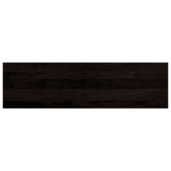 Askelmat 16 kpl ruskeanmusta 90x30x2 cm täysi tammi
