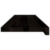Askelmat 16 kpl ruskeanmusta 90x30x2 cm täysi tammi