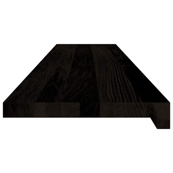 Askelmat 16 kpl ruskeanmusta 120x30x2 cm täysi tammi