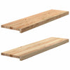 Askelmat 2 kpl käsittelemätön 100x25x2 cm täysi tammi