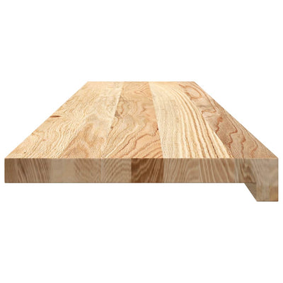 Askelmat 2 kpl käsittelemätön 100x25x2 cm täysi tammi