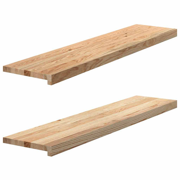 Askelmat 2 kpl käsittelemätön 110x25x2 cm täysi tammi