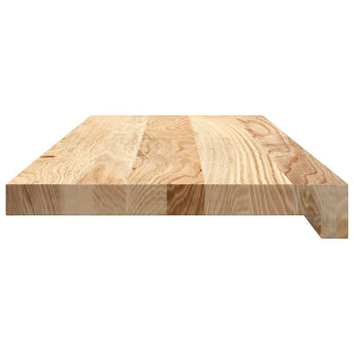 Askelmat 2 kpl käsittelemätön 70x30x2 cm täysi tammi