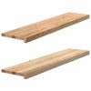 Askelmat 2 kpl käsittelemätön 110x30x2 cm täysi tammi