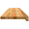 Askelmat 2 kpl vaaleanruskea 110x25x2 cm täysi tammi