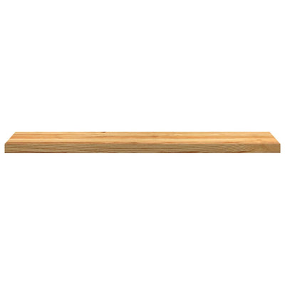 Askelmat 2 kpl vaaleanruskea 120x25x2 cm täysi tammi