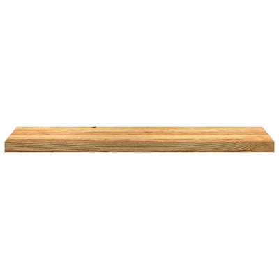 Askelmat 2 kpl vaaleanruskea 100x30x2 cm täysi tammi