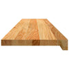 Askelmat 2 kpl vaaleanruskea 110x30x2 cm täysi tammi