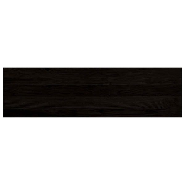 Askelmat 2 kpl ruskeanmusta 90x30x2 cm täysi tammi