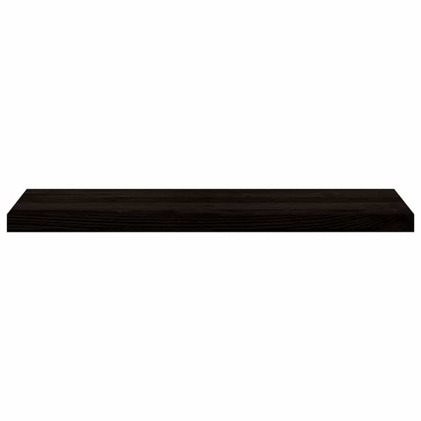 Askelmat 2 kpl ruskeanmusta 90x30x2 cm täysi tammi