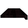 Askelmat 2 kpl ruskeanmusta 90x30x2 cm täysi tammi