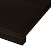 Askelmat 2 kpl ruskeanmusta 90x30x2 cm täysi tammi