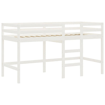 Lasten parvisänky verhoilla pinkki 80x200 cm täysi mänty
