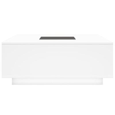 sohvapöytä Infinity LED-valoilla valkoinen 100x100x40 cm