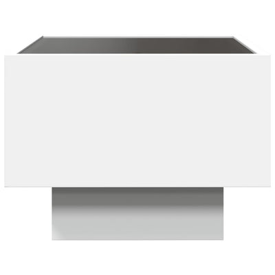 sohvapöytä Infinity LED-valoilla valkoinen 40x40x30 cm