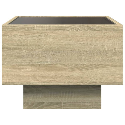 sohvapöytä Infinity LED-valoilla Sonoma-tammi 40x40x30 cm