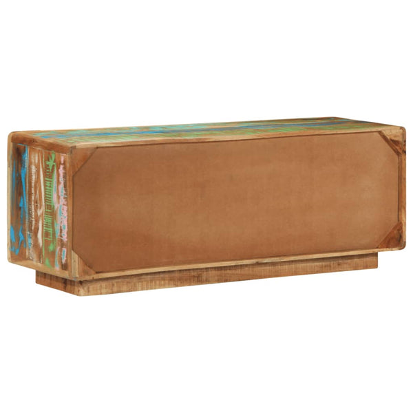 TV-taso 110x30x40 cm kierrätetty täyspuu