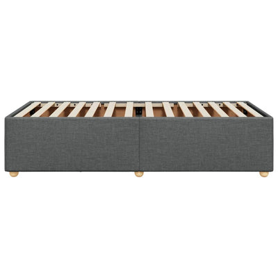 Sängynrunko tummanharmaa 90x190 cm kangas