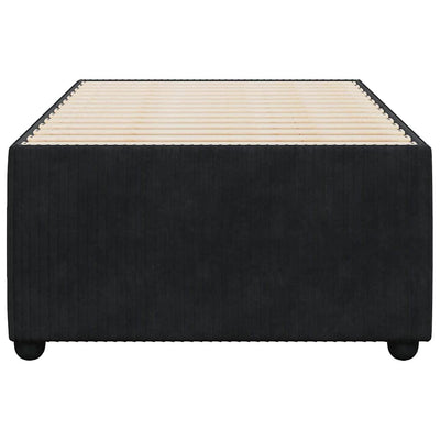 Musta sängynrunko Marcelo 80x200cm (sametti)