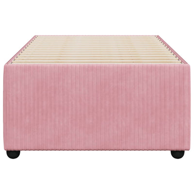 Sängynrunko pinkki 80x200 cm sametti