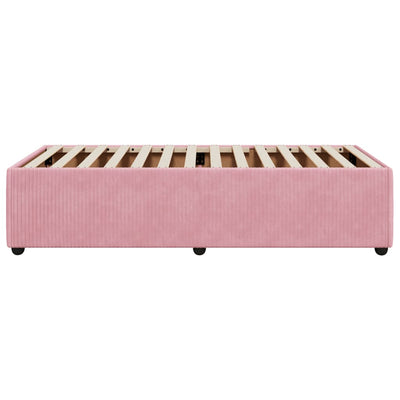 Sängynrunko pinkki 80x200 cm sametti