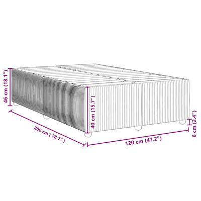 Sininen sängynrunko Marcelo 120x200cm (sametti)