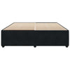 Musta sängynrunko ilman patjaa Enver Super King (sametti)