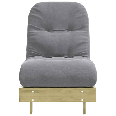 Futon vuodesohva patjalla 60x206x11 cm kyllästetty mänty