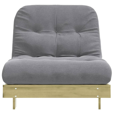 Futon vuodesohva patjalla 80x206x11 cm kyllästetty mänty