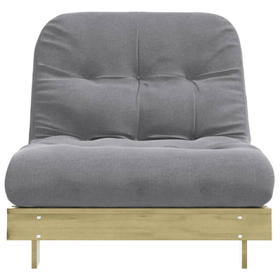 Futon vuodesohva patjalla 90x206x11 cm kyllästetty mänty