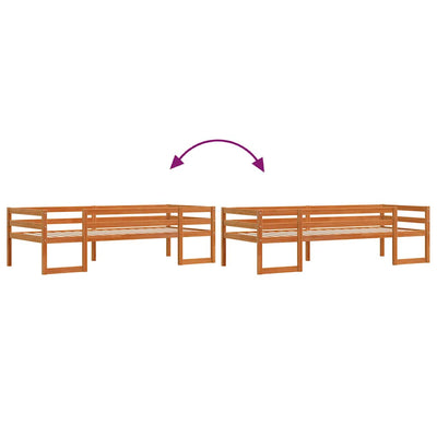 Vahanruskea lasten sängynrunko Radislau 75x190cm (mänty)