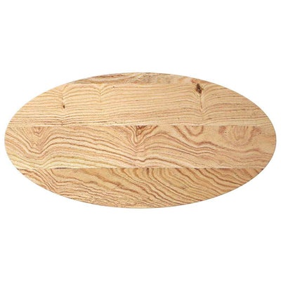 Pöytälevy 100x50x4 cm massiivipuuta tammi soikea