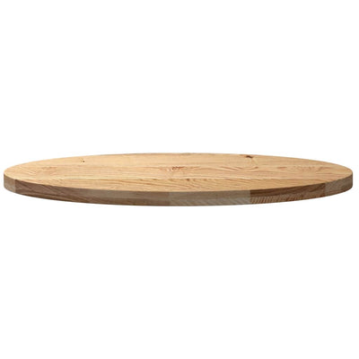 Pöytälevy 100x50x4 cm massiivipuuta tammi soikea