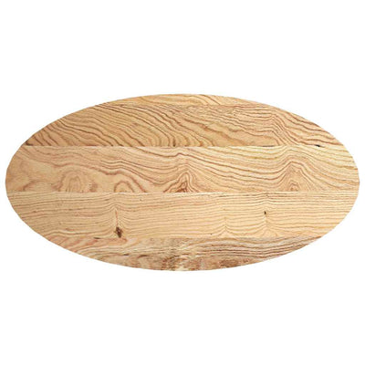 Pöytälevy 120x60x4 cm Massiivipuutammea Ovaali