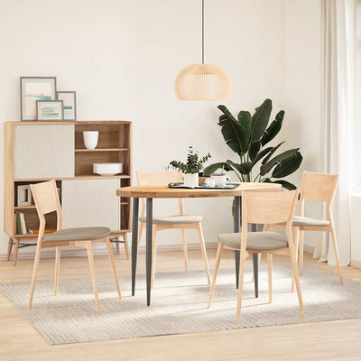 Pöytälevy 120x60x4 cm Massiivipuutammea Ovaali
